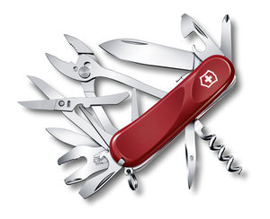 Нож Victorinox Evolution S557, 85 мм, 21 функция, красный