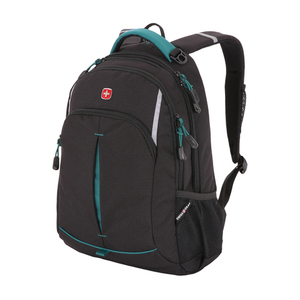 Рюкзак Swissgear, черный/бирюзовый, 32x15x46 см, 22 л, фото 3