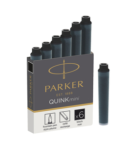 Parker Чернила (картридж), черный, 6 шт в упаковке
