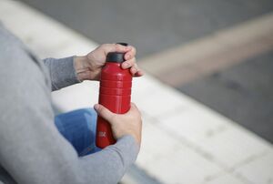 Бутылка для воды Esbit MAJORIS DB1000TL-R, из нержавеющей стали, красная, 1.0 л, фото 3