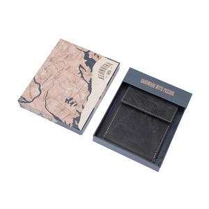 Бумажник Klondike Yukon, с зажимом для денег, черный, 12х1,5х9 см, фото 6