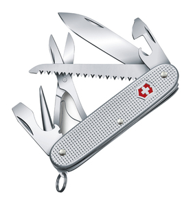 Нож Victorinox Farmer X Alox, 93 мм, 10 функций, алюминиевая рукоять, серебристый, фото 1