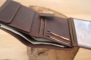 Бумажник Klondike Don, коричневый, 9,5x12 см, фото 9