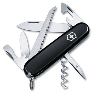 Нож Victorinox Camper, 13 функций, 91 мм, черный