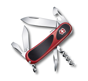 Нож Victorinox EvoGrip S101, 85 мм, 12 функций, красный с черным