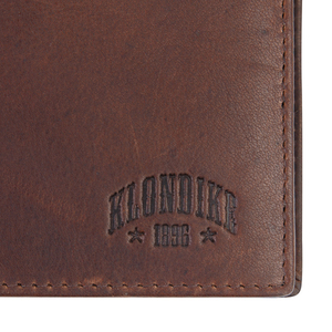 Бумажник Klondike Dawson, коричневый, 12,5х2,5х9,5 см, фото 4