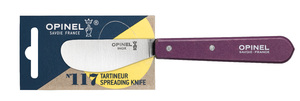 Нож для масла Opinel №117, деревянная рукоять, блистер, нержавеющая сталь, сливовый, 001934, фото 2