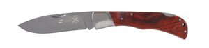 Нож Stinger, 104 мм, рукоять: сталь/дерево, серебр.-корич., картонная коробка, фото 1
