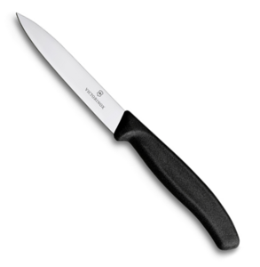 Нож Victorinox для очистки овощей, лезвие 10 см, черный, фото 1