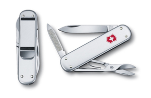 Нож Victorinox Money clip, 74 мм, 5 функций, серебристый