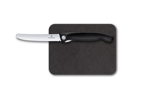 Набор Victorinox Swiss Classic: нож столовый, лезвие 11 см + разделочная доска, черный, фото 1