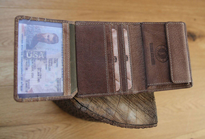 Бумажник Klondike Jamie, коричневый, 9x10,5 см, фото 11