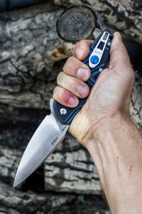 Нож Ruike Fang P105 черно-синий, фото 11