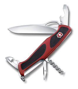 Нож Victorinox RangerGrip 61, 130 мм, 11 функций, красный с черным, фото 1