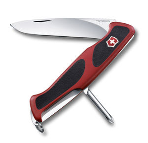 Нож Victorinox RangerGrip 53, 130 мм, 5 функций, красный с черным, фото 1
