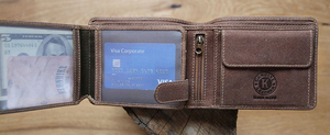 Бумажник Klondike Rob, коричневый, 12,5x10 см, фото 13