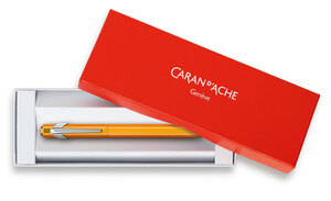 Carandache Office 849 Fluo - Оранжевый флуоресцентный, перьевая ручка, F, подарочная коробка, фото 3