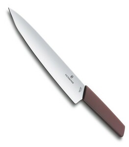 Нож Victorinox разделочный, лезвие 22 см, красный, фото 1