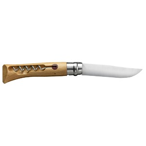 Нож Opinel №10, нержавеющая сталь, рукоять из бука, со штопором, 001410, фото 4