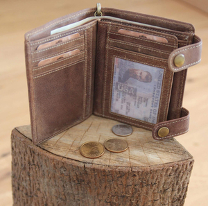 Бумажник Klondike Tim Bike, коричневый, 10,5x12,5x2,5 см, фото 10