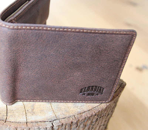 Бумажник Klondike John, коричневый, 11,5x9 см, фото 8