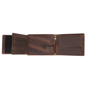 Бумажник Klondike Yukon, коричневый, 12,5х3х9,5 см, фото 3