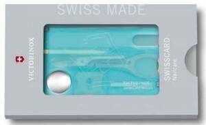 Швейцарская карточка Victorinox SwissCard Nailcare, голубая, фото 3