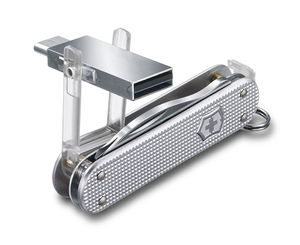 Нож-брелок Victorinox Jetsetter, USB 16 Гб, 58 мм, 6 функций, серебристый, фото 3