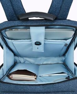 Рюкзак Xiaomi Classic business backpack, синий, 30х14х40 см, фото 4