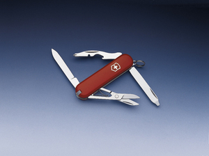 Нож-брелок Victorinox Classic Rambler, 58 мм, 10 функций, красный, фото 2