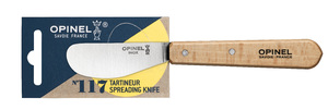 Нож для масла Opinel №117, деревянная рукоять, блистер, нержавеющая сталь, 001933, фото 2