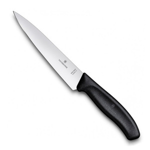 Нож Victorinox разделочный, лезвие 15 см, черный в блистере, фото 1