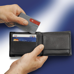 Швейцарская карточка Victorinox SwissCard Lite, синяя, фото 2