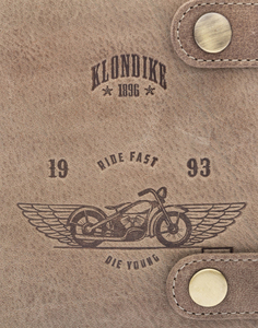 Бумажник Klondike Tim Bike, коричневый, 10,5x12,5x2,5 см, фото 5