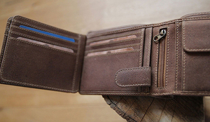 Бумажник Klondike Rob, коричневый, 12,5x10 см, фото 14