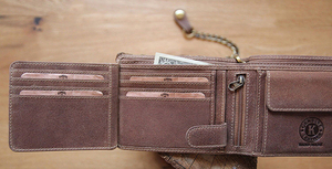 Бумажник Klondike Happy Eagle, коричневый, 12,5x10 см, фото 13