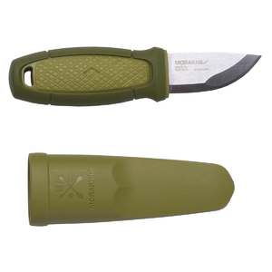 Нож Morakniv Eldris, нержавеющая сталь, цвет зеленый, с ножнами, 12651