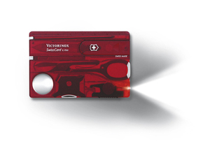 Швейцарская карточка Victorinox SwissCard Lite, красная, фото 2