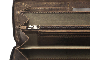 Бумажник Klondike Mary, коричневый, 19,5x10 см, фото 3