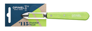 Нож для чистки овощей Opinel №115, деревянная рукоять, нержавеющая сталь, зеленый, блистер, 001930, фото 2