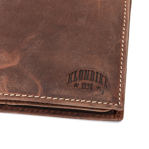 Бумажник Klondike Yukon, коричневый, 10х2х12,5 см, фото 6