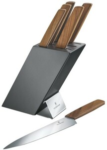 Набор ножей Victorinox, 6 предметов, в подставке, фото 1