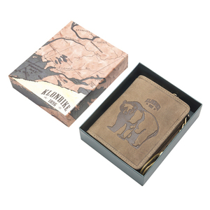 Бумажник Klondike Wayne Bear, коричневый, 10,5x12,5 см, фото 9