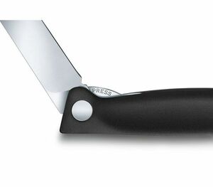 Нож Victorinox для очистки овощей, лезвие 11 см прямое, черный, фото 3