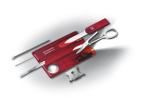 Швейцарская карточка Victorinox SwissCard Lite, красная, фото 1