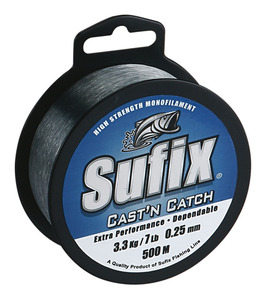 Леска SUFIX Cast'n Catch прозрачная 100м 0.25мм 3.3кг, фото 1
