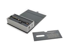 Parker Sonnet Core - Matte Black GT SLIM, шариковая ручка, M, BL