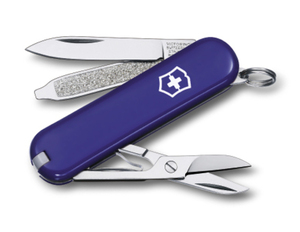 Нож-брелок Victorinox Classic, 58 мм, 7 функций, синий, фото 1