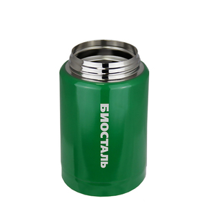 Термос для еды Biostal Охота (0,5 литра), с ложкой, зеленый, фото 6