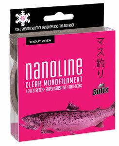 Леска SUFIX Nanoline Trout 150м прозрачная 0,18мм 3,1кг, фото 1